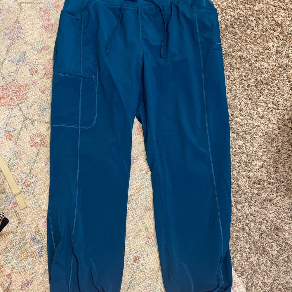 Women’s Teal Cargo Jogger Pants